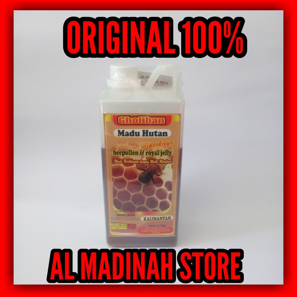 

Gholiban Madu Hutan Murni + Beepolen + Royal Jelly 1 KG Madu Hutan Gholiban Kalimantan ORIGINAL 100%
