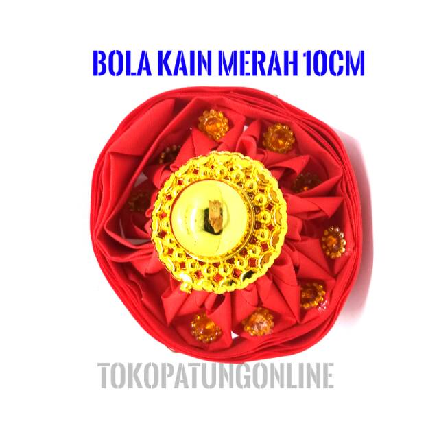 Bola Pita kain merah 10