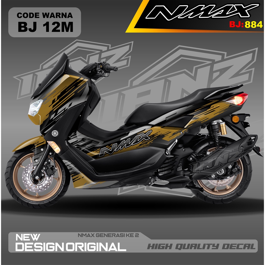 DECAL STICKER NEW NMAX FULL BLOK MOTOR/ DECAL FULL BODY NMAX / DECAL STIKER FULL BODY NMAX / STIKER DECAL NMAX TERBARU