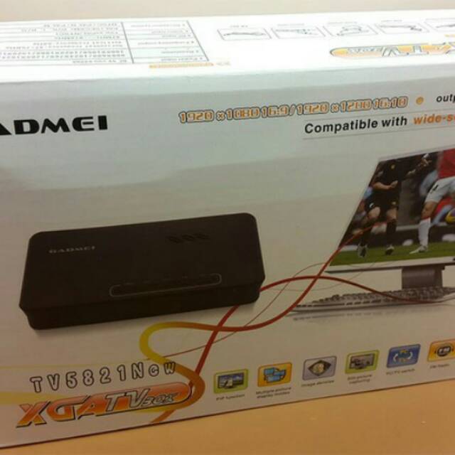 TV TUNER GADMEI 5821 NEW/CONVERTER AV TO VGA UNTUK MONITOR CRT/LCD/LED