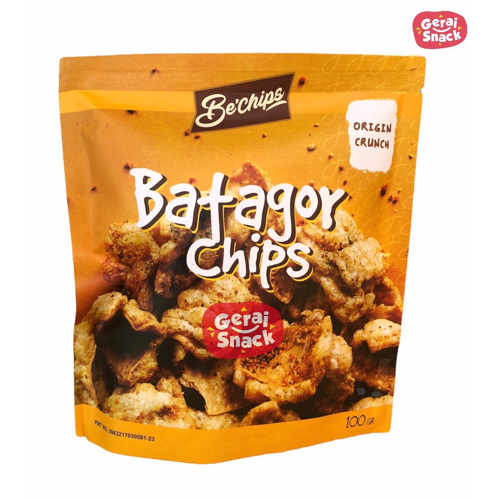 Batagor Kering BeChips Super Crispy Khas Bandung Extra Bumbu Kacang 70 g