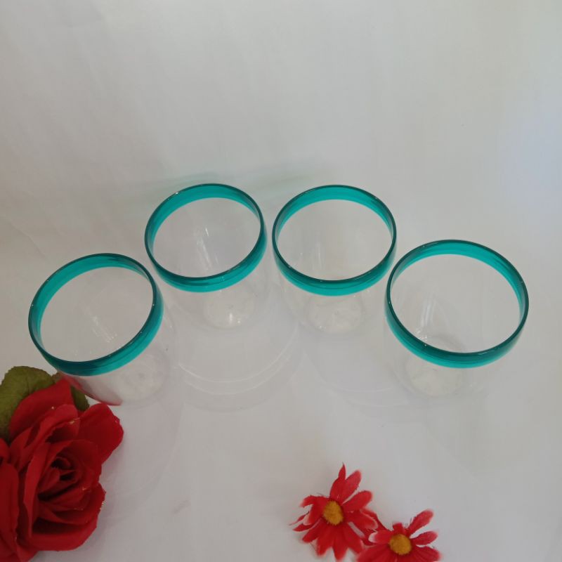 Gelas Kristal Tosca putih(4pcs)