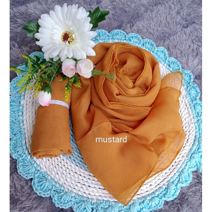 jilbab segi empat polos / Bella square /  jilbab harga grosir/ hijab murah