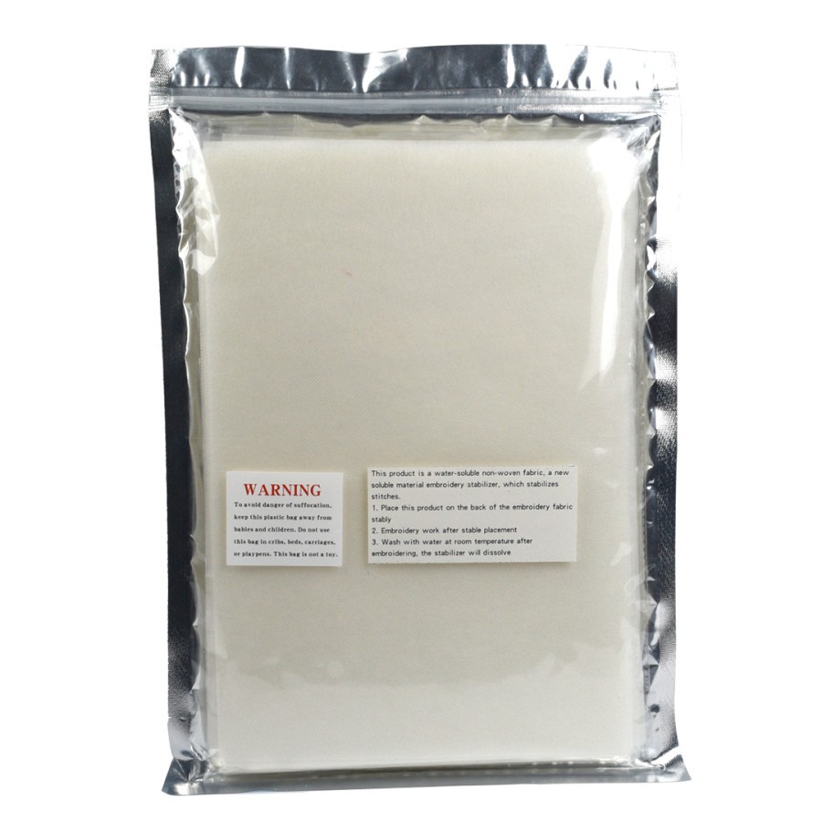 Water Soluble Embroidery Fabric Stabilizer - Kain Keras