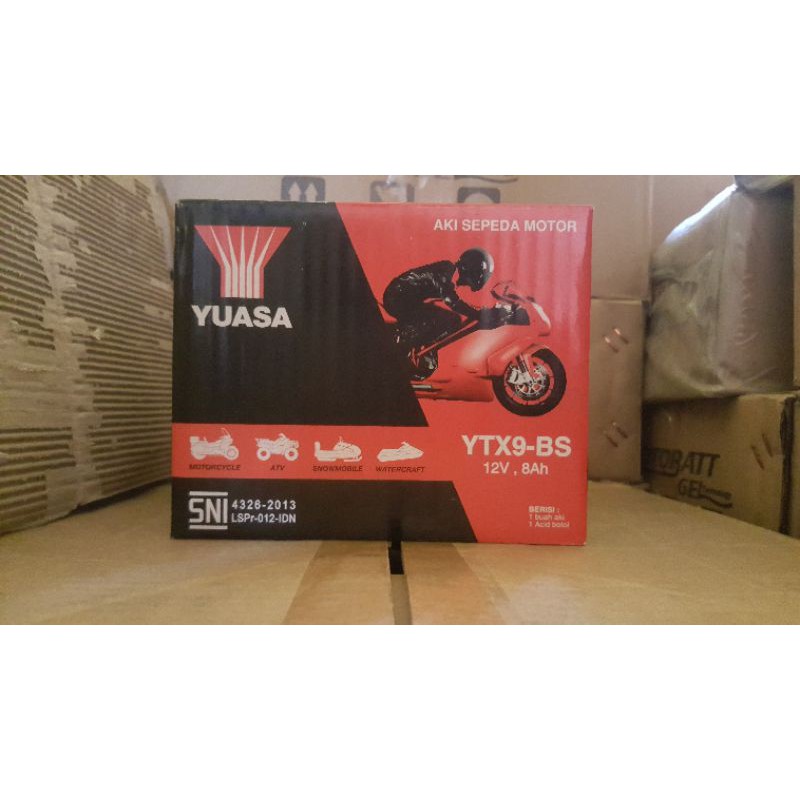 AKI KERING MOTOR NINJA 250 FI YTX9-BS 8AH