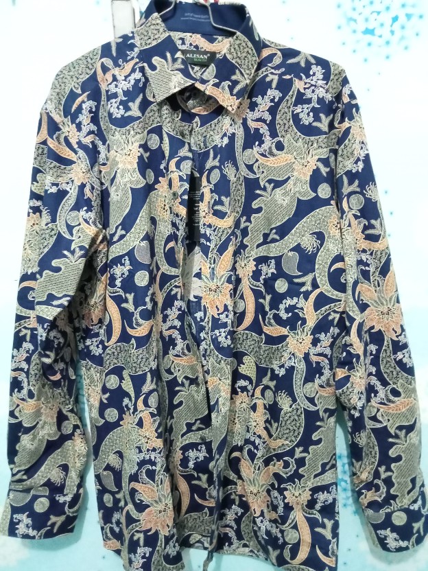 Kemeja Batik Alisan Printing Slimfit Lengan Panjang