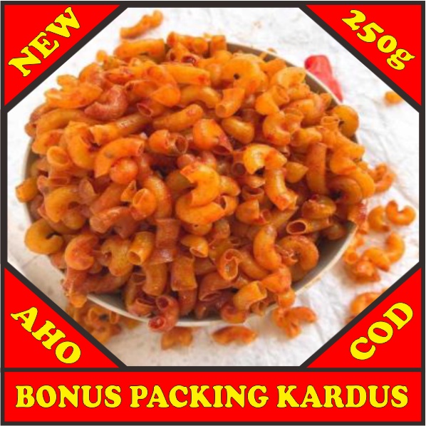 

Makaroni Bantet Pedas 250gr - Aho Snack