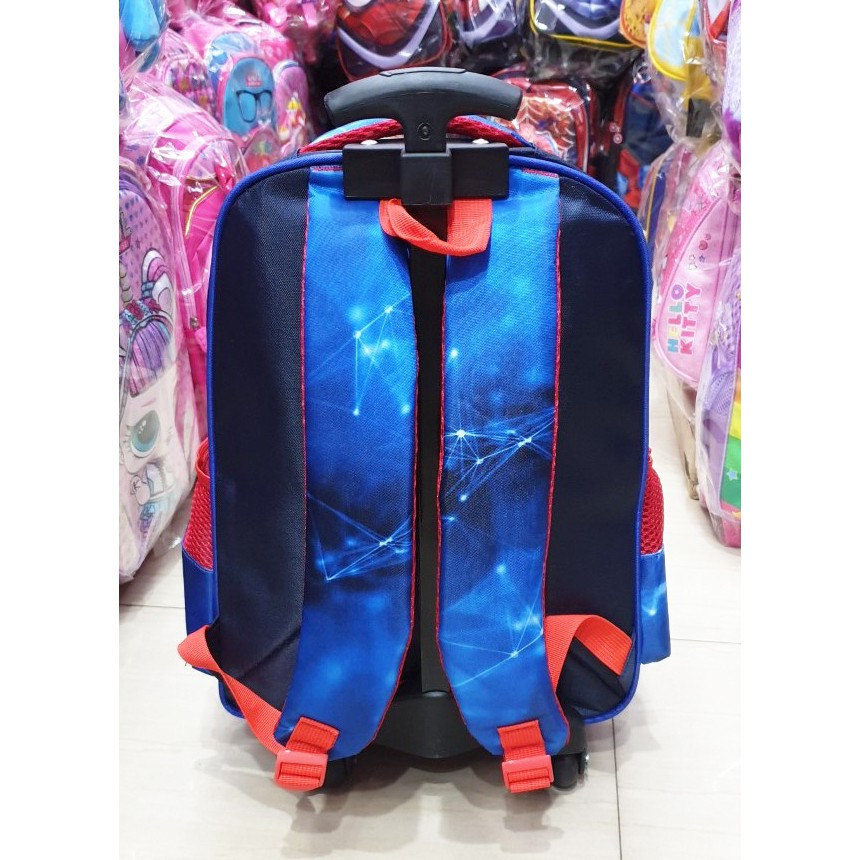 TERMURAH PROMO FREE RAIN COVER TAS TROLLEY DORONG SD Model Usap Berubah Gambar Karakter Anak Cowok