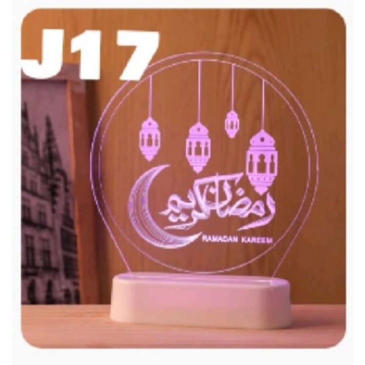 DISC% Lampu Hias 3D LED ALLAH , Ayat kursi, Allohuakbar , Alquran , Muhammad , ka'bah,ramadhan