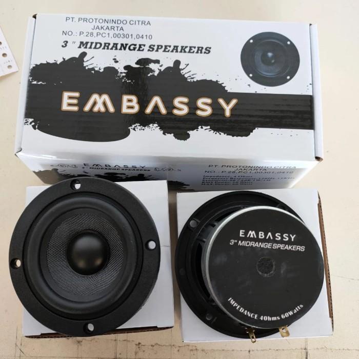 Midrange 3 Inch Embassy 4 Ohm 60 Watt