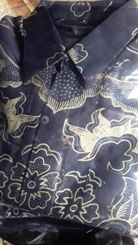 Sedjiwo Dongker Kemeja Batik Pria Full Furing Bahan Katun Halus Primisima