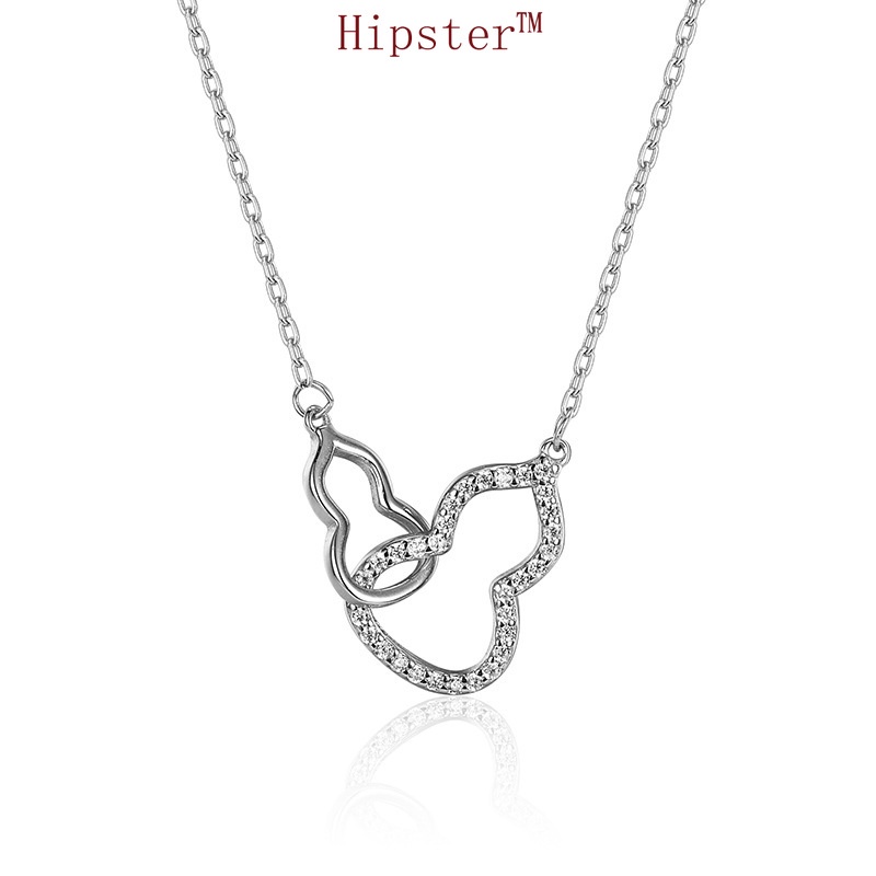 INS Cool Style Simple Fashion Calabash Pendent Slimming Necklace