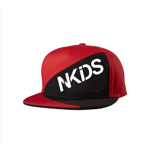 Topi Anak Cowok umur 3 - 12 Tahun Korean Style Warna Merah Hitam