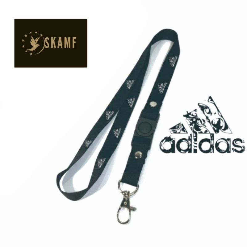 

Lanyard LOGO ADIDAS / Distro brand GANTUNGAN KUNCI/GANTUNGAN ID CARD/GANTUNGAN POD Best seller / Bisa COD / oring lengkap