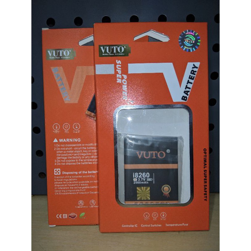Baterai Samsung Core/i8260 Double Power. Baterai Double Power VUTO.