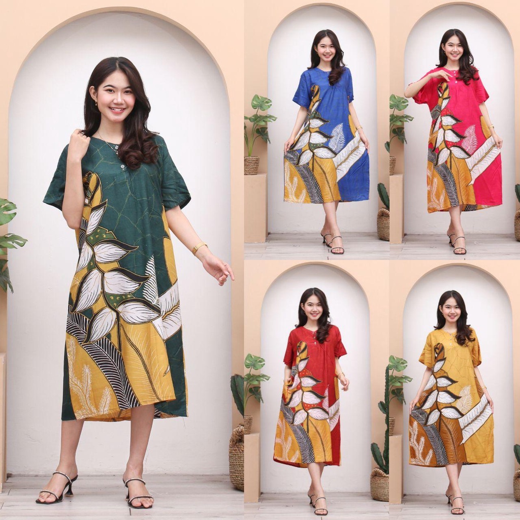 Daster Jumbo Varian BRIGITTA Daster Busui  Daster Cantik  Baju Tidur  Baju santai  Daster Batik