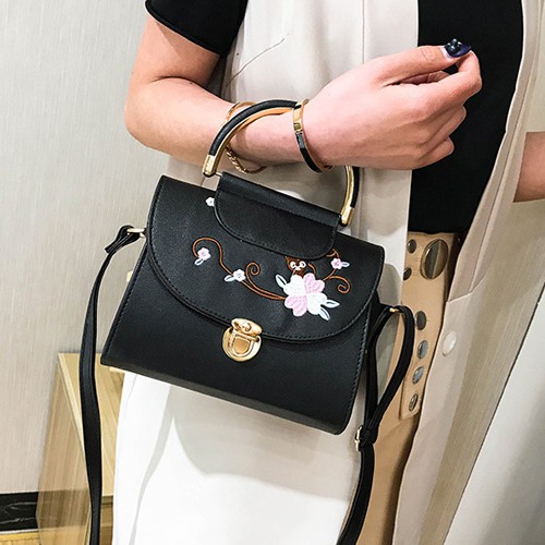 tas selempang bordir bunga cewek women sling bag flower motif (2C5) bta382