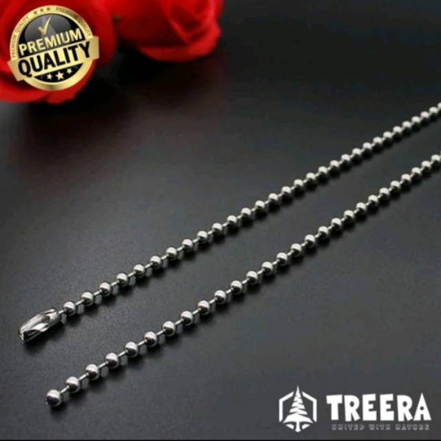 Kalung cowok merica stainlestel silver