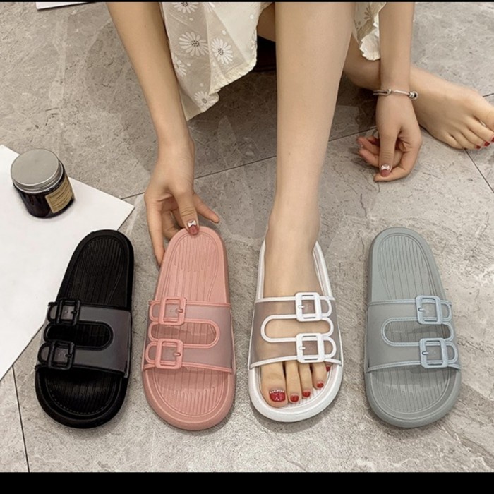 SH45 Sandal Jelly Wanita Import Empuk Enak Anti Slip Licin Premium