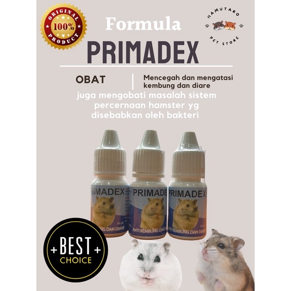 PRIMADEX obat hamster Diare Dan Kembung