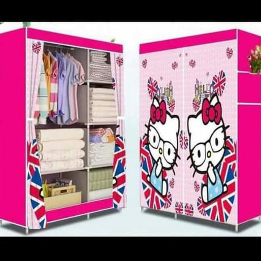 Lemari Pakaian Anak Karakter Hello Kitty Dan Doraemon Christian.Ladies