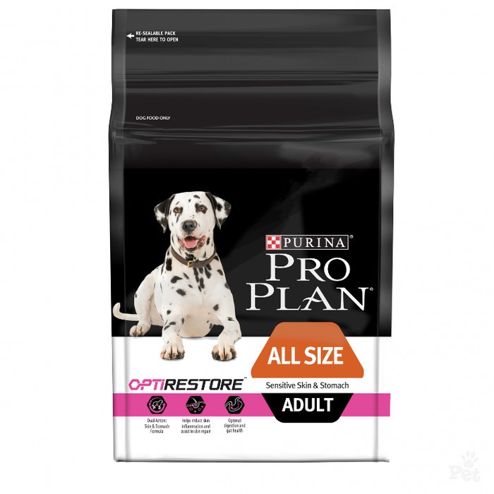 Proplan All Size Sensitive Skin & Stomach 12Kg - Gosend Grab