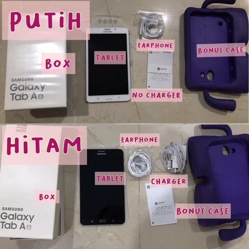 samsung galaxy tab A6 2017 bekas / preloved