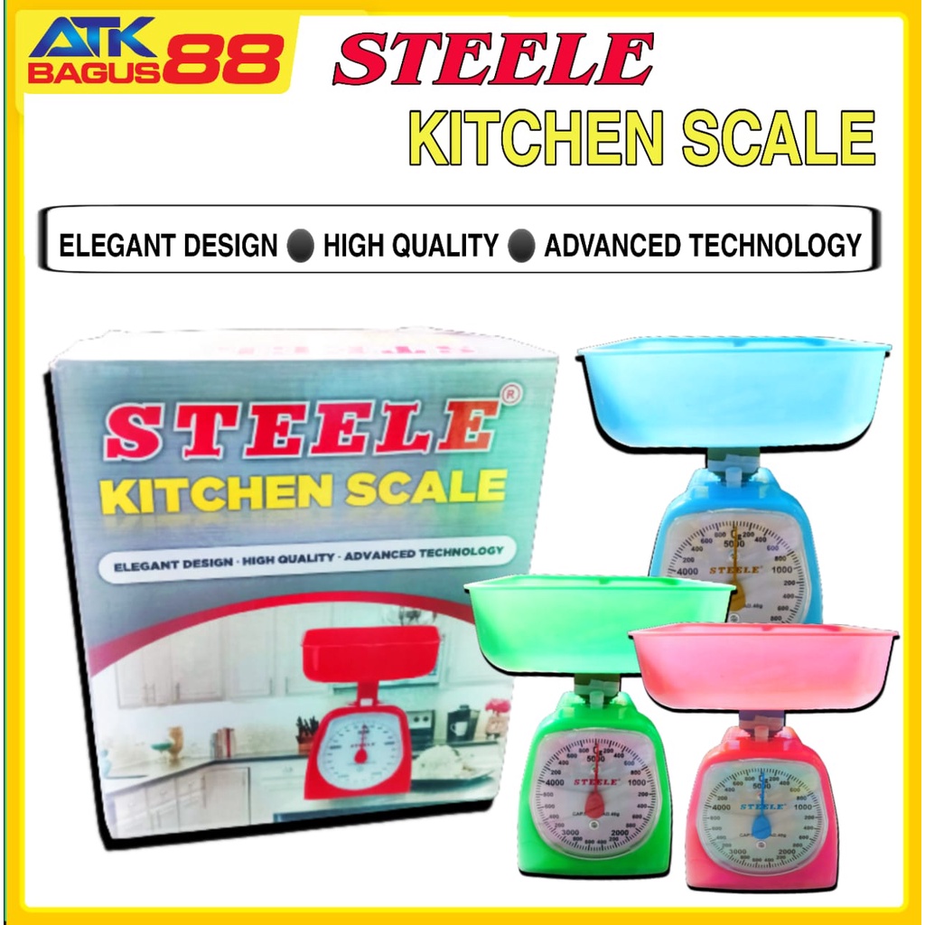 STEELE KITCHEN SCALE / Timbangan Kue / Timbangan Dapur