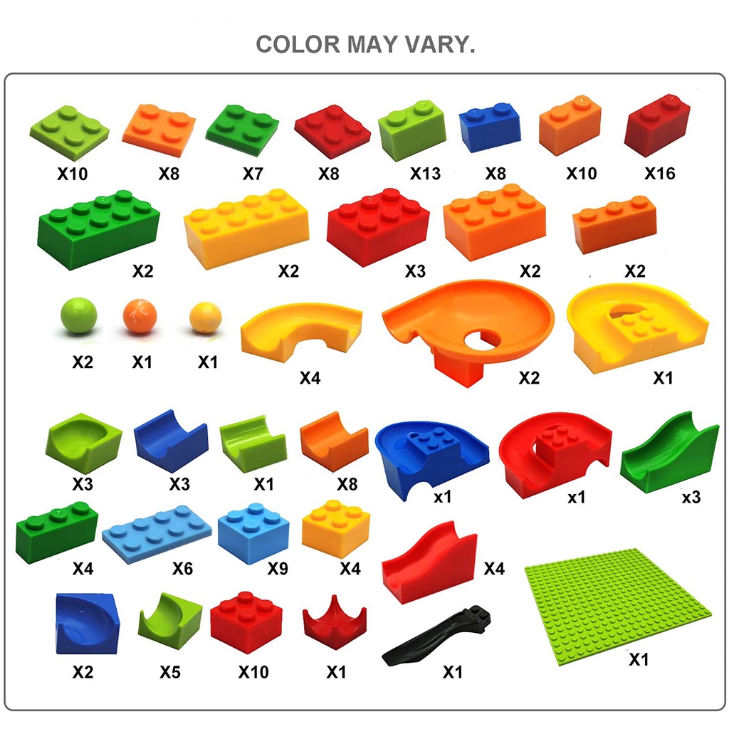 COD CleAir O2 168pcs Mainan Building Brick Marble Race Run Maze Block Balok Susun Track Slide Ball NEW