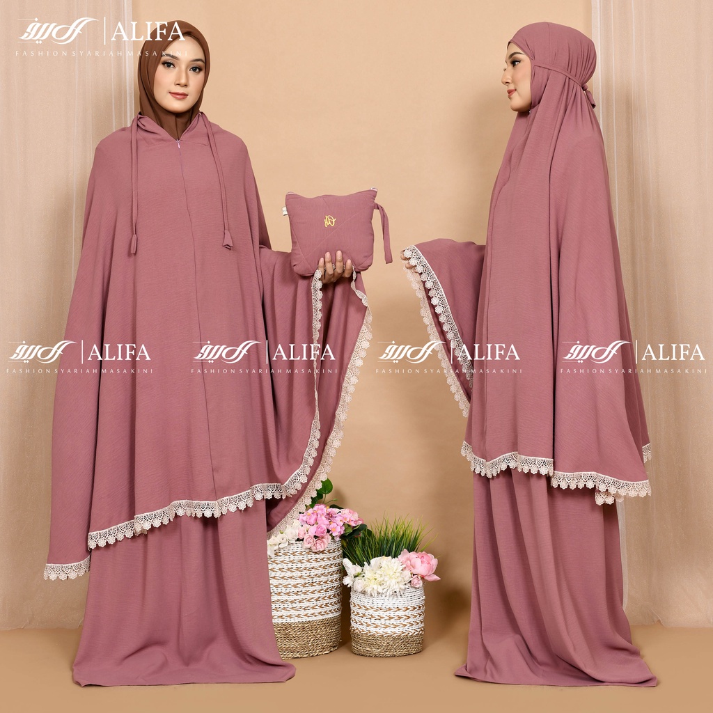 Mukena Airflow Crinkle Free Tasbih Mukena Crinkle Dewasa