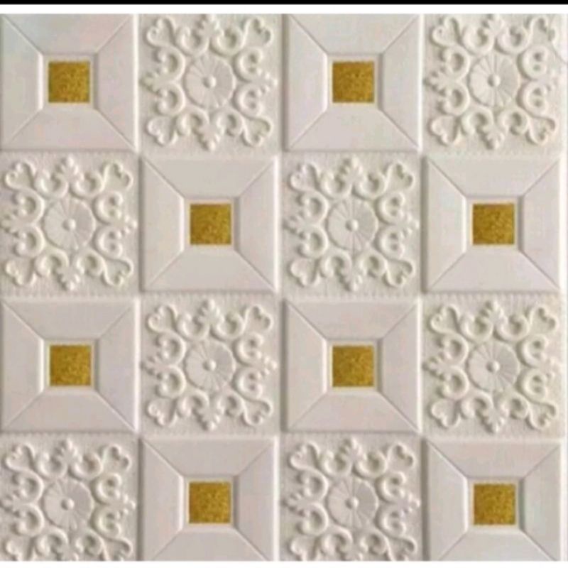 WALLPAPER 3D MOTIF BATIK CLASIC 70X70CM TEBAL 3MM-4