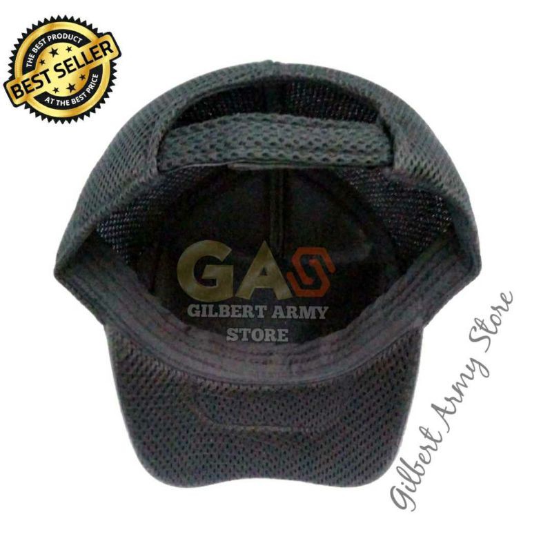 Topi KOSTRAD tni logo bordir Hitam Jaring Terbaru Murah Grosir GILBERT ARMY STORE bahab Jala PREMIUM