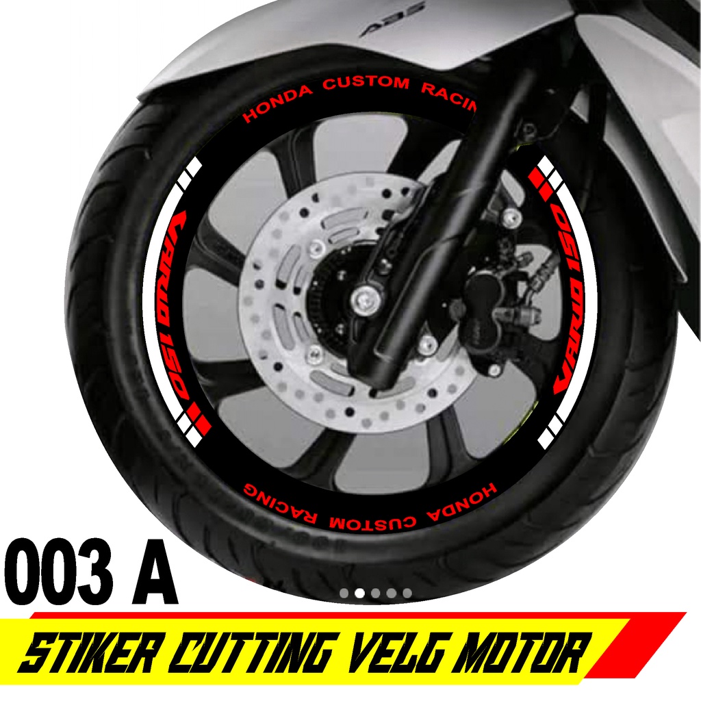 Stiker Velg Motor - Stiker Pelek Motor ring 14/12 inchi,,  fosfor/nyala/cutting stiker - 003