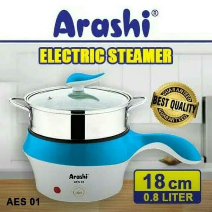 Panci steamer steaming pan ARASHI AES 01 + kukusan listrik AES01