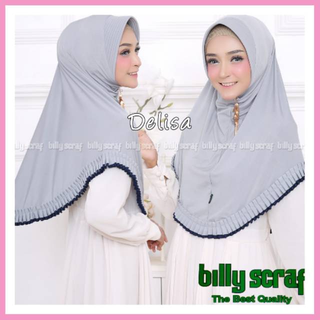 [ORI BILLY] HIJAB DELISA ORIGINAL BY BILLY SCARF