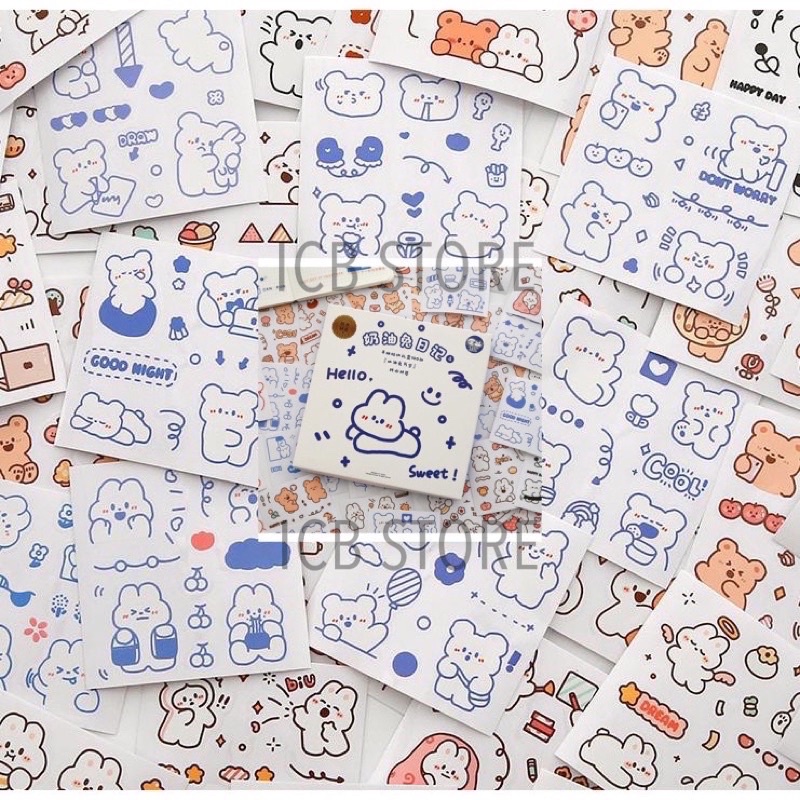 1 Lembar Stiker Aesthetic Tumblr Hp / Stiker Lucu Telado-HELLO SWEET PVC