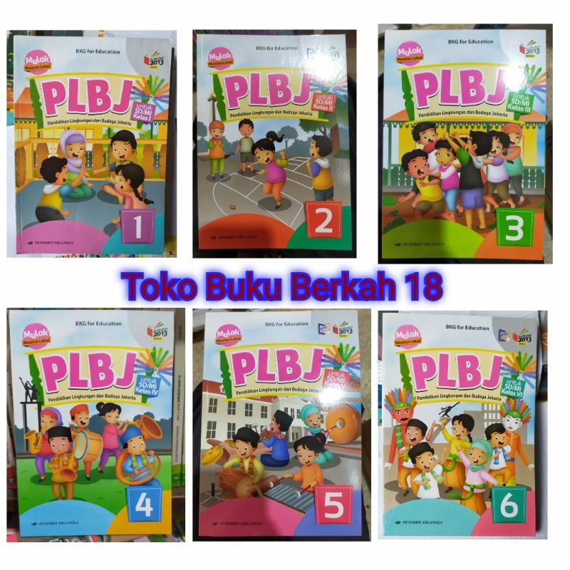 PLBJ Erlangga Bekas Kelas 1 2 3 4 5 dan 6 Kurtilas Revisi