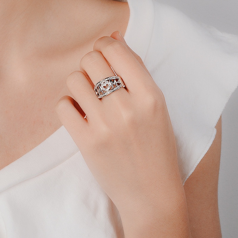 perak asli 925 cincin Wanita Emas Fashion Perhiasan CCB95
