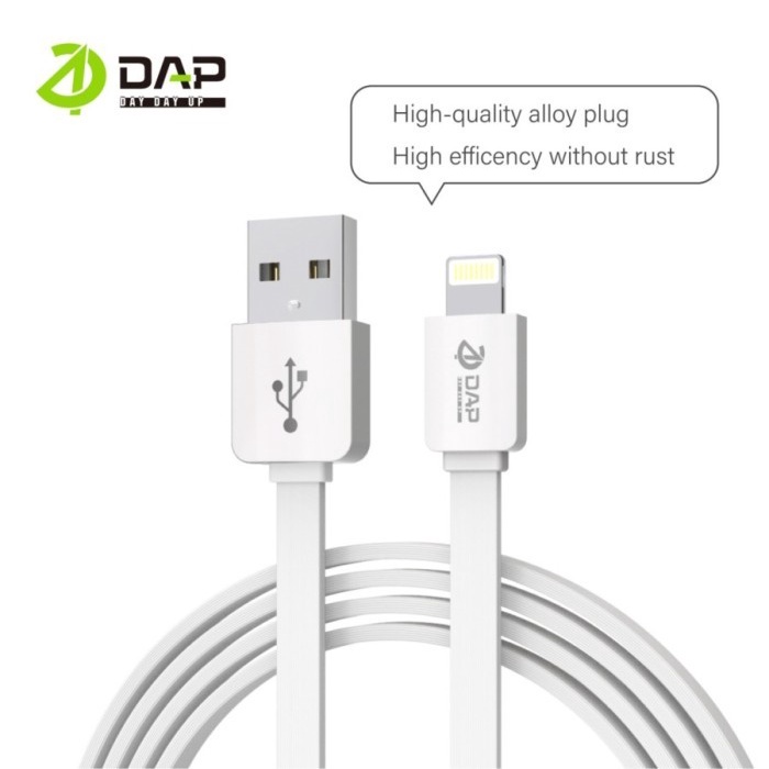 Kabel Data For Iphone / Kabel Charger DL100 DAP 100cm Fast Charging 2.4A