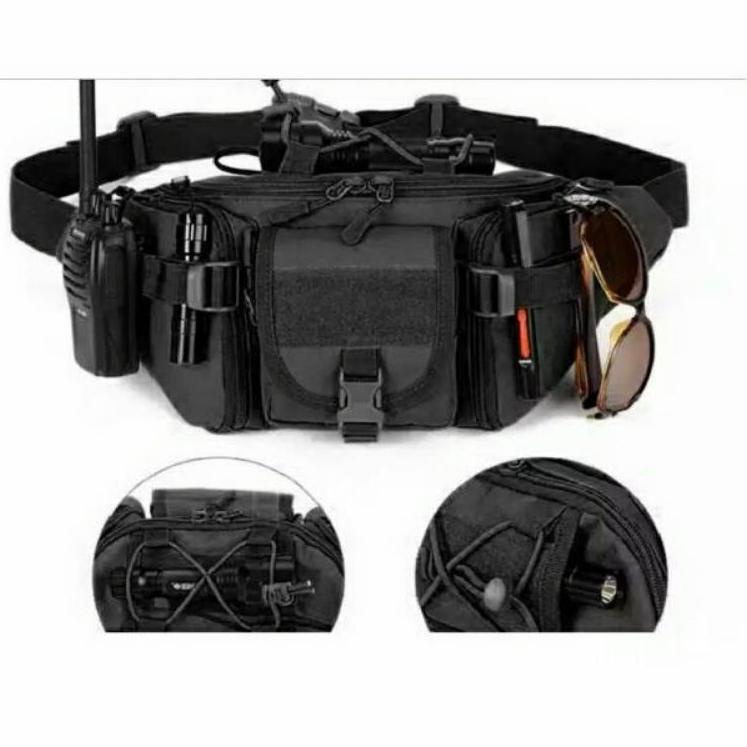 Langsung Order Tas selempang army premium slempang polisi tentara tas pinggang tactical waistbag