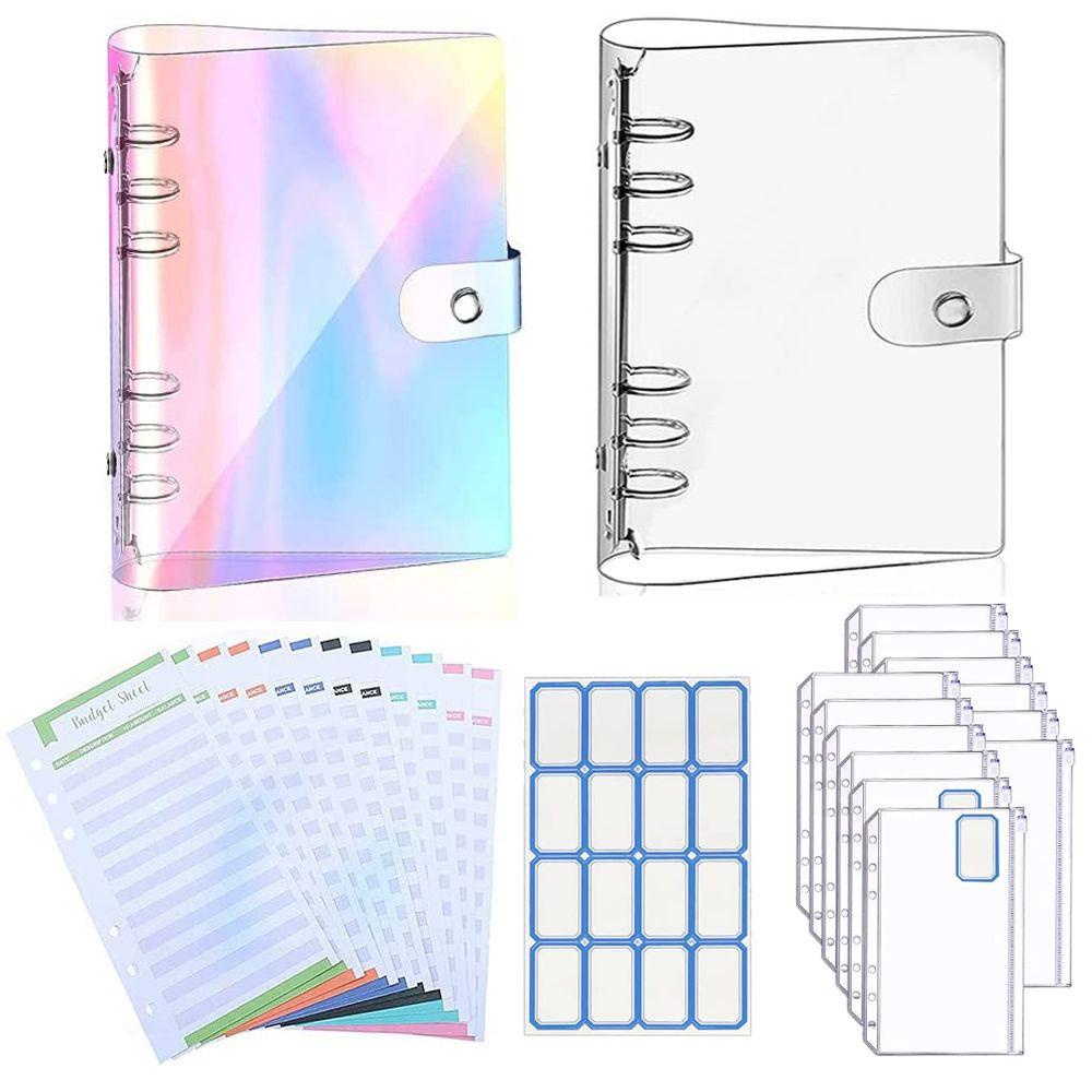 Pineapple A6 PVC Notebook Binder Soft Budget Sheets Stiker Tulisan Tangan Loose-Leaf Folder