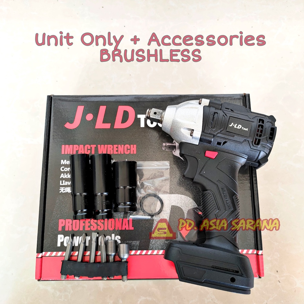 Jual [UOL] Cordless Impact Wrench 48S JLD Brushless 48Vf Mesin Bor Baut