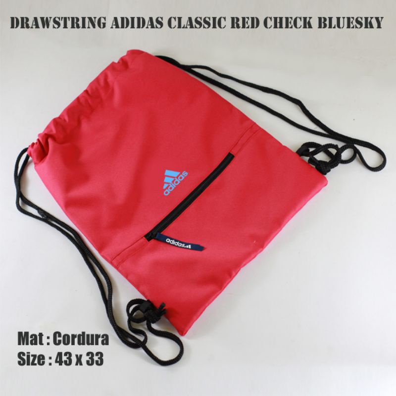 TAS SERUT ADIDAS DRAWSTRING PRIA WANITA OLAHRAGA SEPAK BOLA tas karung sackbag pria wanita murah