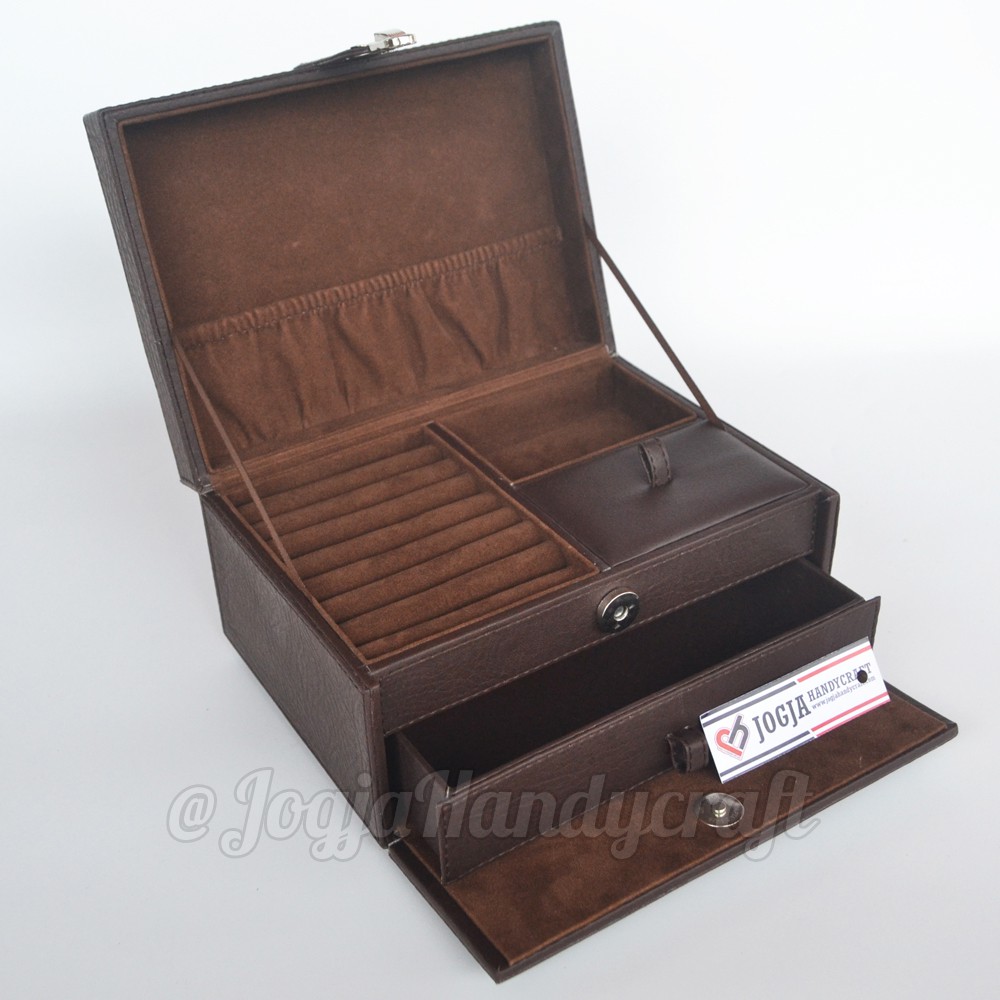 NEW!! Jewelry Box | Kotak Tempat Perhiasan &amp; Accesories Dark Brown