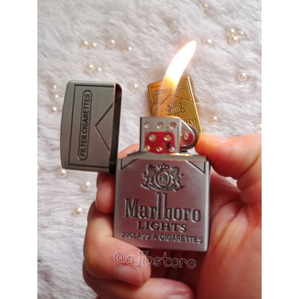 MANCIS KOREK API ISI ULANG GAS MODEL ZIPPO LOGO MB MURAH