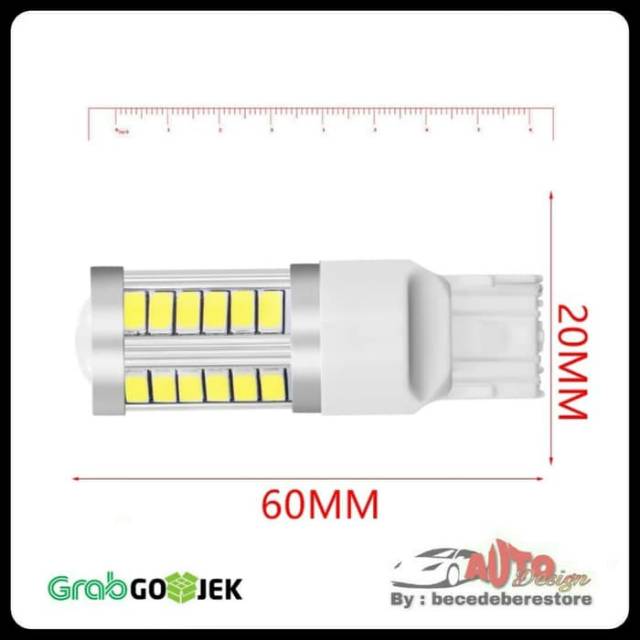 [1 PCS] LAMPU LED T20 7440 7743 33SMD Lampu Mundur Sign Rem Mundur - Best Quality