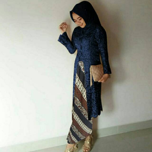 Kebaya tulle pesta - elizabeth set tulle 3D - baju pakaian pesta dan kondangan - baju kebaya modern