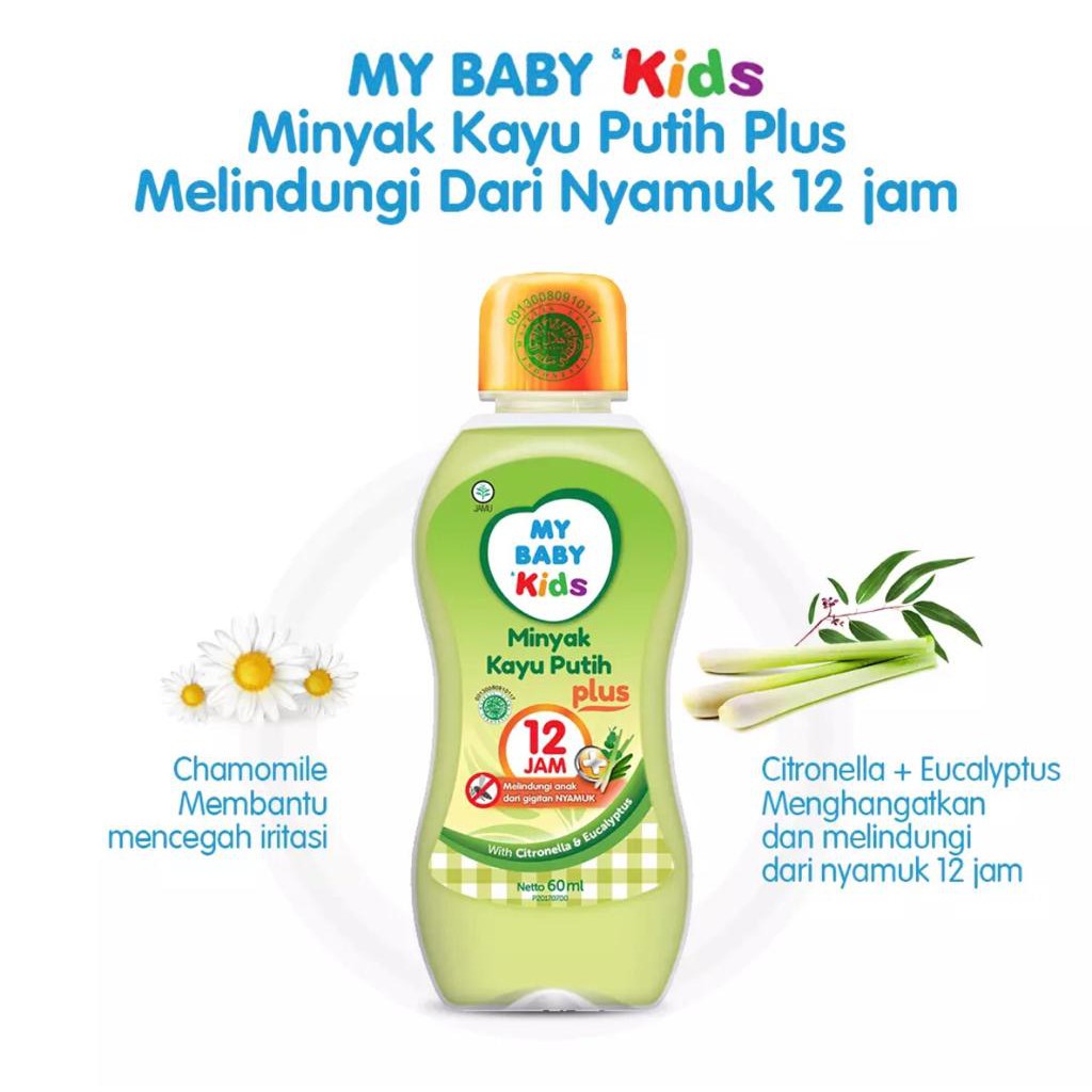 My Baby Kids Minyak Kayu Putih Plus 12 Jam 60ml