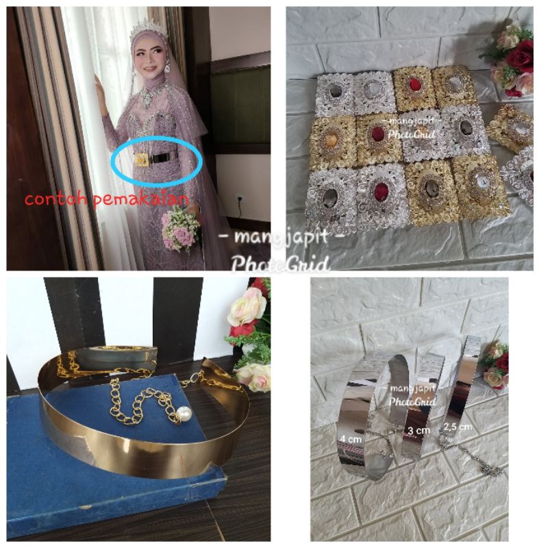 gesper pengantin/sabuk pengantin/obi kebaya