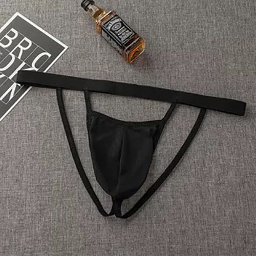 (COD) Open G String Pria Cd Transparan Sexy Celana Dalam Mini Thong Men's y058